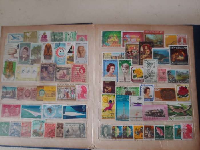 A5 STOCKBOOK LOADED WITH WORLD STAMPS GOOD VALUE