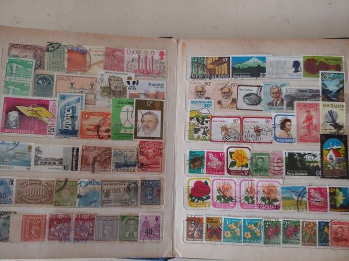 A5 STOCKBOOK LOADED WITH WORLD STAMPS GOOD VALUE