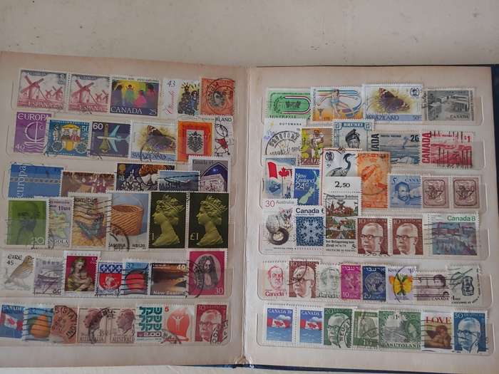 A5 STOCKBOOK LOADED WITH WORLD STAMPS GOOD VALUE
