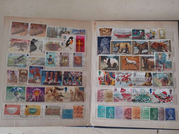 A5 STOCKBOOK LOADED WITH WORLD STAMPS GOOD VALUE