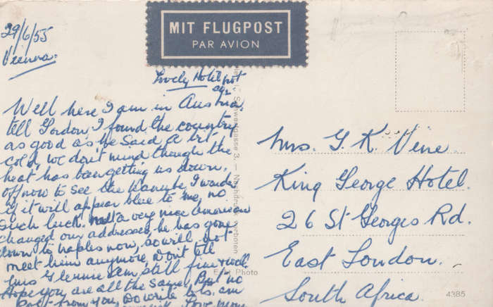 USED POST CARD