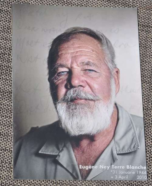 BEGRAFNIS PROGRAM Eugene Terre'Blanche (AWB) - demanding Africana collectible
