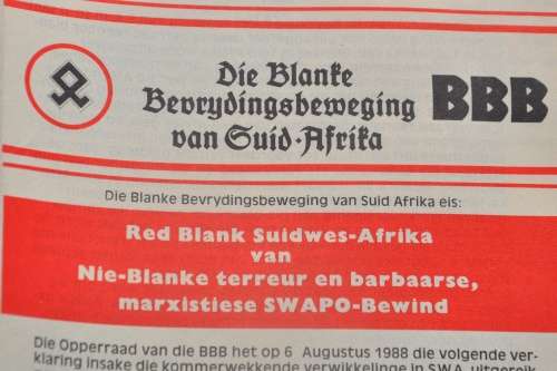 Joblot of BLANKE BEVRYDINGSBEWEGING items BBB - rare collectibles in top antiquarian preservation