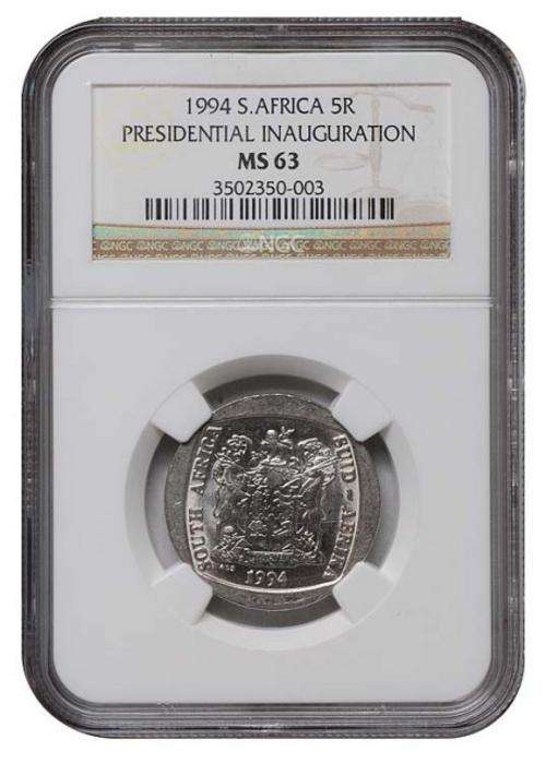 *** Highly Graded *** 1994 Presidential Inauguration R5 - NGC Graded MS63 - Crazy R1 Start.