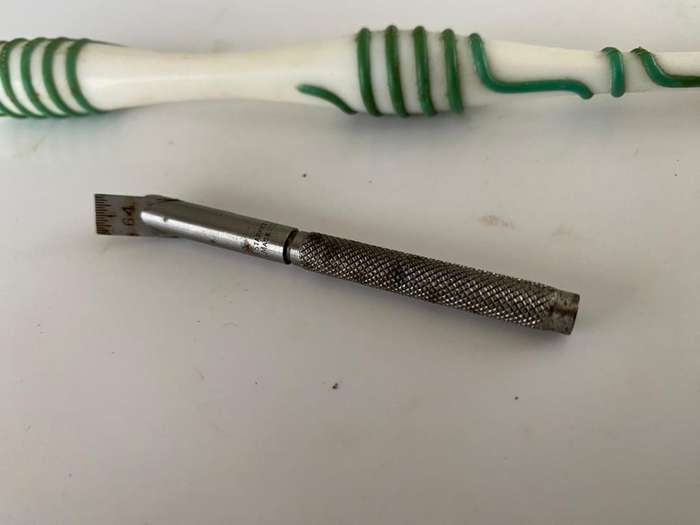 Starrett - USA Small - Tool to Hold a Metal Ruler.