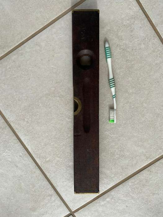 Stanley Rule & Level Comp New Britain USA. - 16 inch  Wood and Brass Spirit Level.