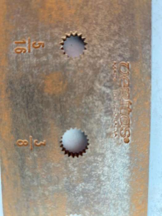 Veritas doweling plate - 1/4, 5/16, 3/8, 1/2 inch.