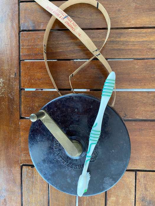 Chesterman JC  Sheffield England - 100 feet  Baculite Tape Measure. Fully working.