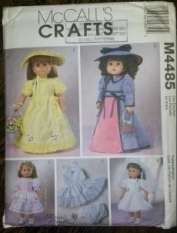 McCall's Crafts - Doll Clothes Pattern(M4485) - Theresa Borelli