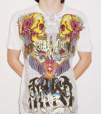 ( Large Beaded ) Ed Hardy Men's T Shirt ( Just Inn )