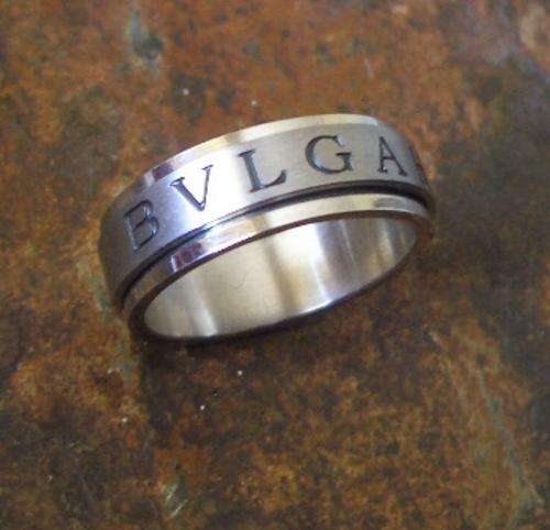 NEW!!!! BVLGARI Stainless steel ring