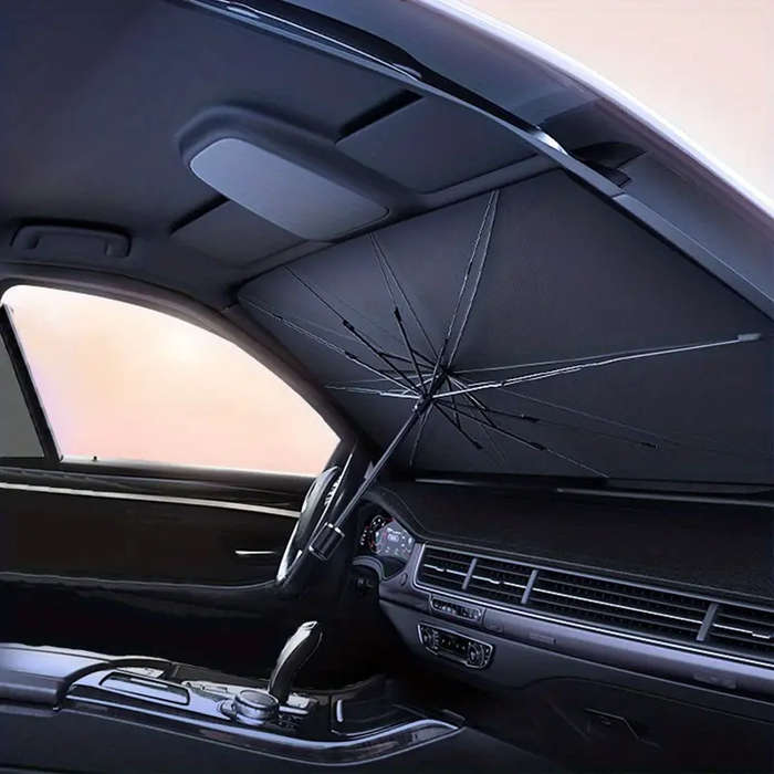 Automobile Windshield Sunshade-Foldable Automobile Umbrella Sunshade