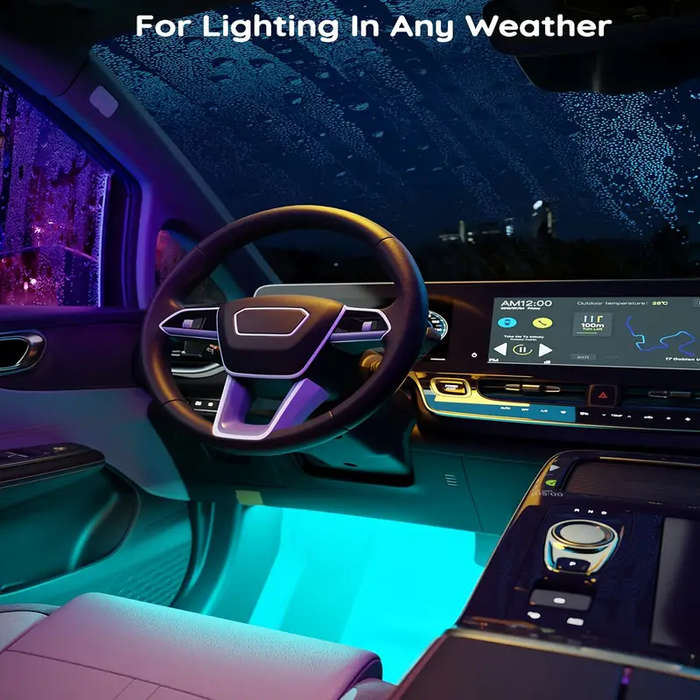 RGB Interior Car Lights, Car LED Ambient Lights, smart Interior Lights With 44-Key Remote Control