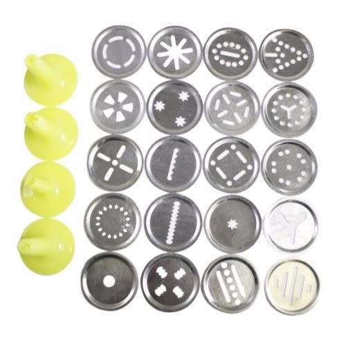 Biscuit Shaper Machine Cake Cutter Decorating Set 20Pcs Cookie Press Pump Machine