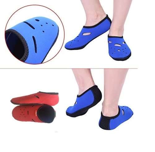 Polyester and Neoprene Room Shoes - Unisex BLACK PAIR