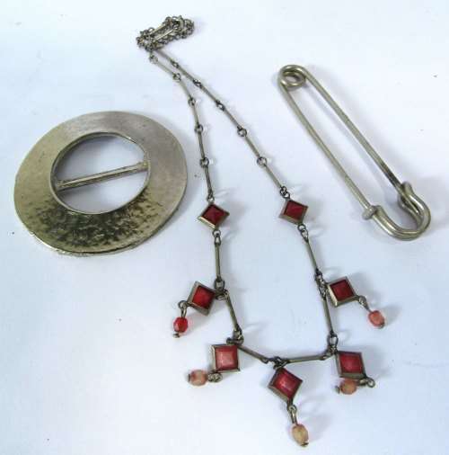 crystal lidded container in perfect damage free condition, assorted items of interest inside