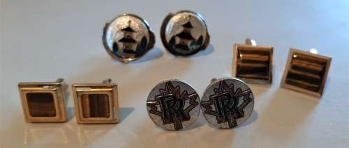 Impressive Vintage Retro 1960/70s snazzy quality designer style mens cuff links 21 pairs HIGH Value?
