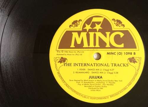 Juluka - The International Tracks  (Vinyl LP) (Cover VG+, LP VG+)