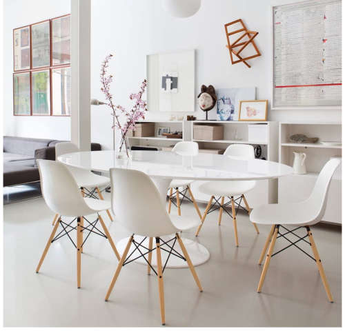 Modern Style Dining Chair Mid Century Modern, Shell Lounge Plastic Chair for Kitchen