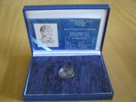 Gala Evening R5 Mandela, Signed by FW de Klerk