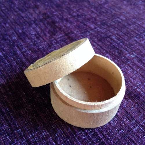 Antique Boot Button Box