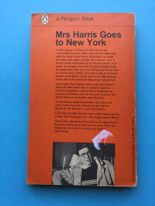 Mrs Harris Goes To New York by Paul Gallico