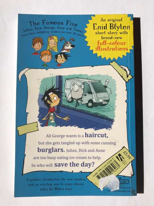 Famous 5: George's hair is too long by Enid Blyton (Illustrated)