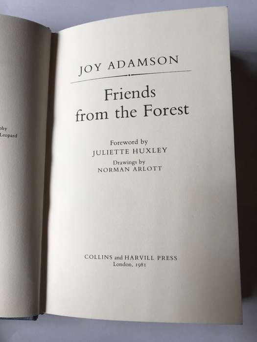 Friends from the Forest by Joy Adamson