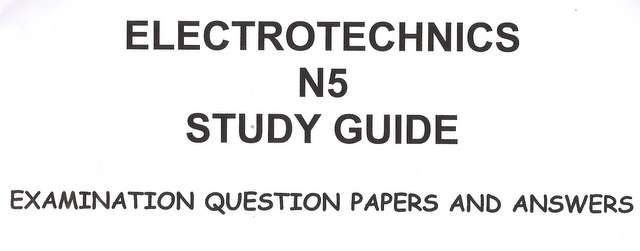 ELECTROTECHNICS N5  EXAM QUESTION PAPERS.