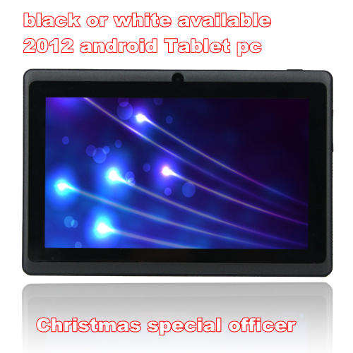 new  7 inch Android 4  512DDR 4G/8G Dual cameras bag battery wifi  support 3G Tablet PC black/white