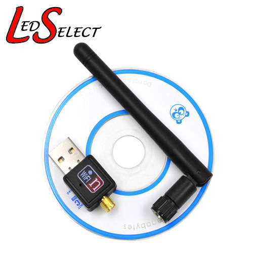 150Mbps Wireless Mini USB WIFI Adapter Receiver Dongle LAN Network Card 2.4GHz 802.11n/g/b Antenna