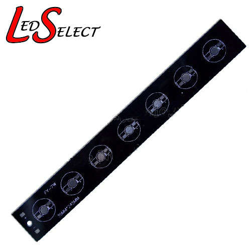 Aluminium Circuit Board for 7 Leds (1W, 3W or 5W leds) Aquarium Light **IN STOCK**