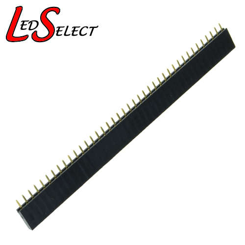 Header Pin Female 2.54mm 40Pin Black **LOCAL STOCK**
