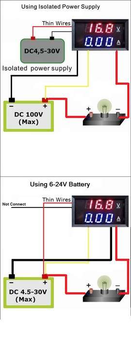 Voltmeter Voltage Meter Ammeter 100V 10A 3 Digit Display **LOCAL STOCK**