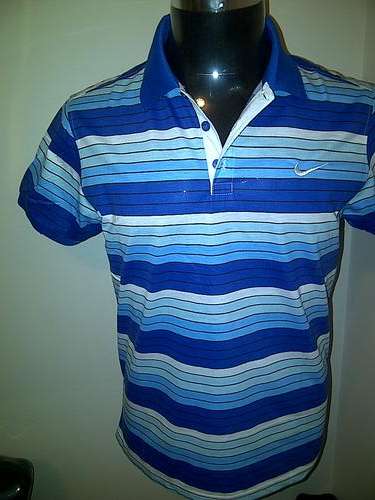 NEW SPRING ARRIVAL! Men's NIKE Golfer Blue Stripe (LARGE)