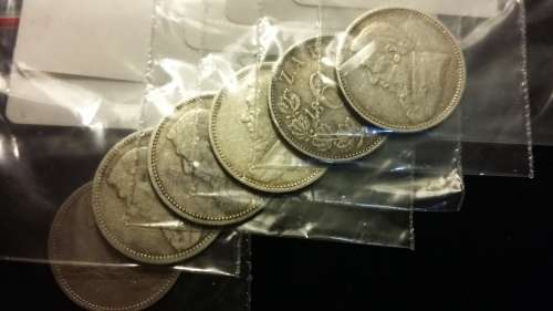 Complete set of ZAR sixpence coins 1892 - 1897