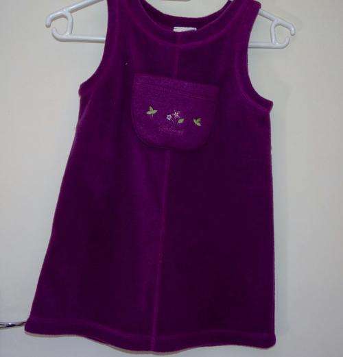 Purple pinafore Winters Dress Oshkosh size 7-8
