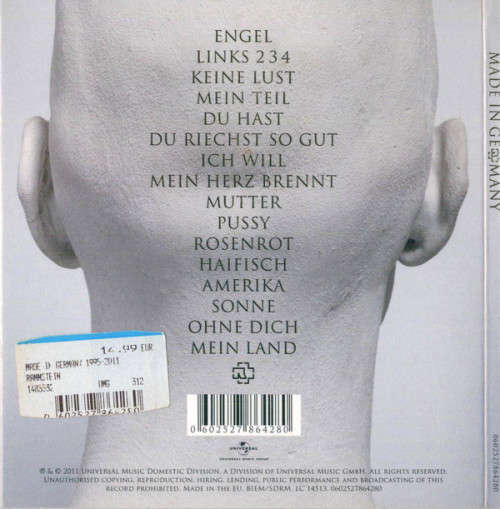 Rammstein - Made In Germany (1995-2011) (CD, Comp, RM, Dig)