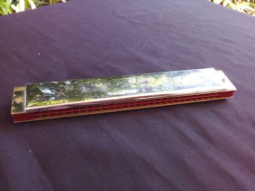 Vintage 28 HOLE WIDE RANGE HARMONICA - MADE IN JAPAN