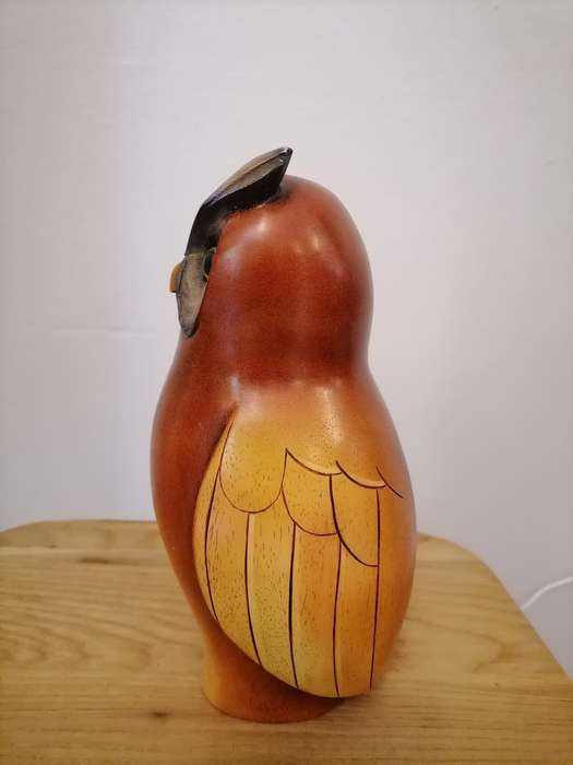 Large OWL Feathers of Knysna Gallery carved and hand painted Ltd Owl - 1291 of 2000 - 21 CM