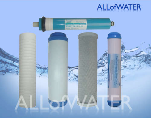 5 Stage RO Replacement filter set 100GPD Membrane