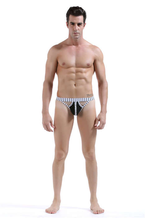 5003-DK BLACK G-String MENS UNDERWEAR