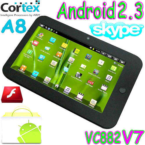 V7 Tablet PC 7 Inch Android 2.3 Capacitive Screen 1GHz CPU 4GB White