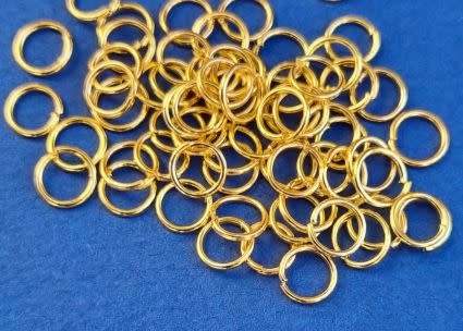 *Clearance Sale*6mm Gold Tone Jump Rings (+/- 100 pc ^^ 7g)