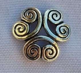 10pc, 13mm  Tibetan Style Antique Silver Tone Bead Caps