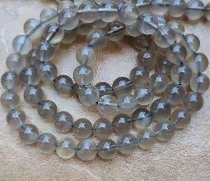 *Clearance Sale*1 Strand (+/-8mm) Natural / Black Sunstone/ Round Beads +/- 48pc