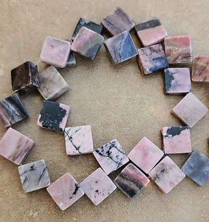 *Clearance Sale*1 Strand x (+/-11mm)  Natural / Rhodonite / Rhombus /Beads