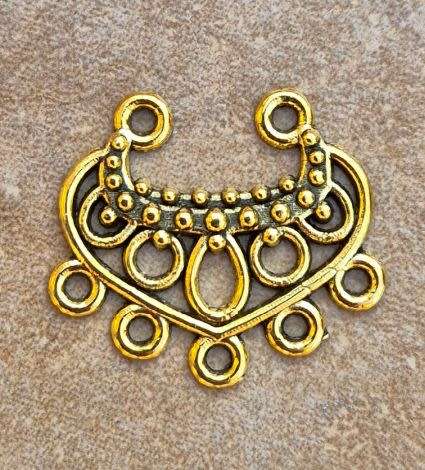 *Clearance Sale*1 pc (20x19mm)  Antique Gold Tone / Tibetan Style / Chandelier Pendant