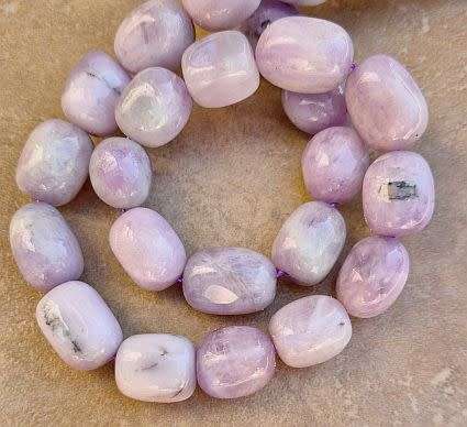 *Clearance Sale*1 Strand (+/- 14x12 mm) Natural /  Kunzite /  Nugget  Beads +/- 28pc