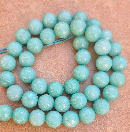 1 Strand (+/- 8mm)  Natural /   Jade / Dyed / Turquoise / Faceted Round  Beads +/- 46 pcs Per Strand